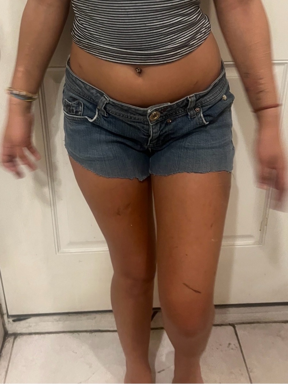 Apple bottoms Cutoff Shorts in Blue